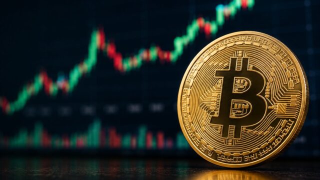 上昇するチャートを背景に、ビットコインが64,000ドル台を回復した市場状況を表現したアイキャッチ画像